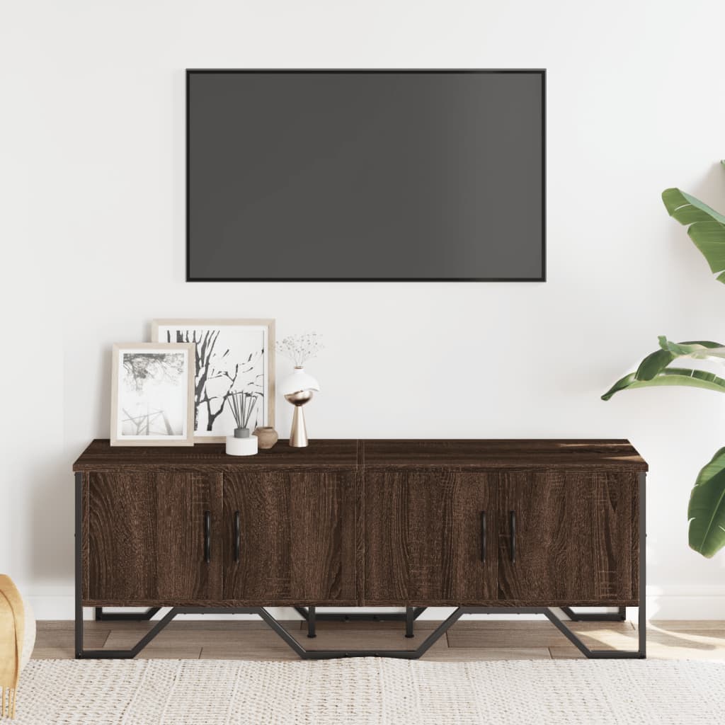TV-Møbel Brun Eik Tv-benk 122x34x41 cm