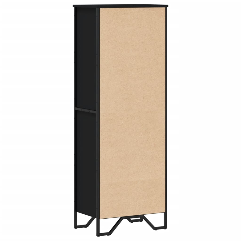 Bokhylle Svart 50x31x137,5 cm