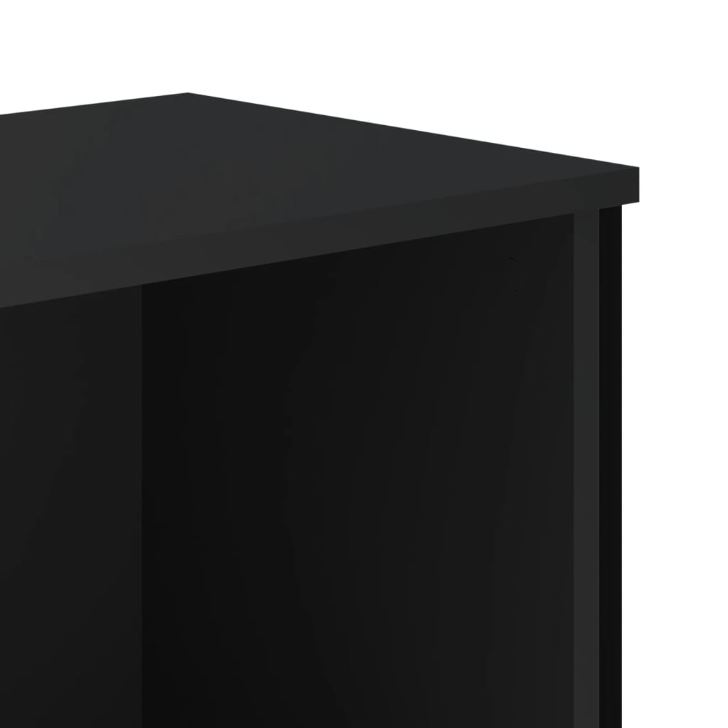 Bokhylle Svart 50x31x169 cm