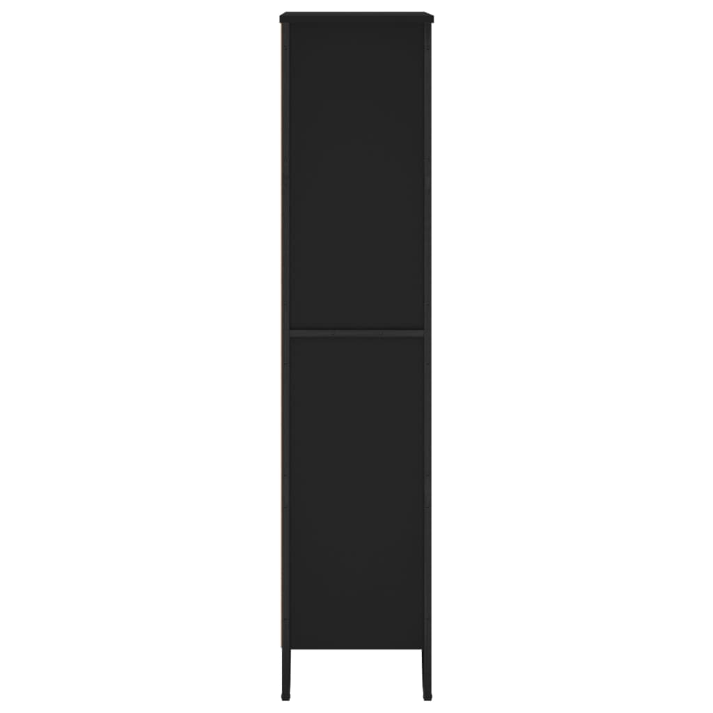 Bokhylle Svart 80x31x137,5 cm