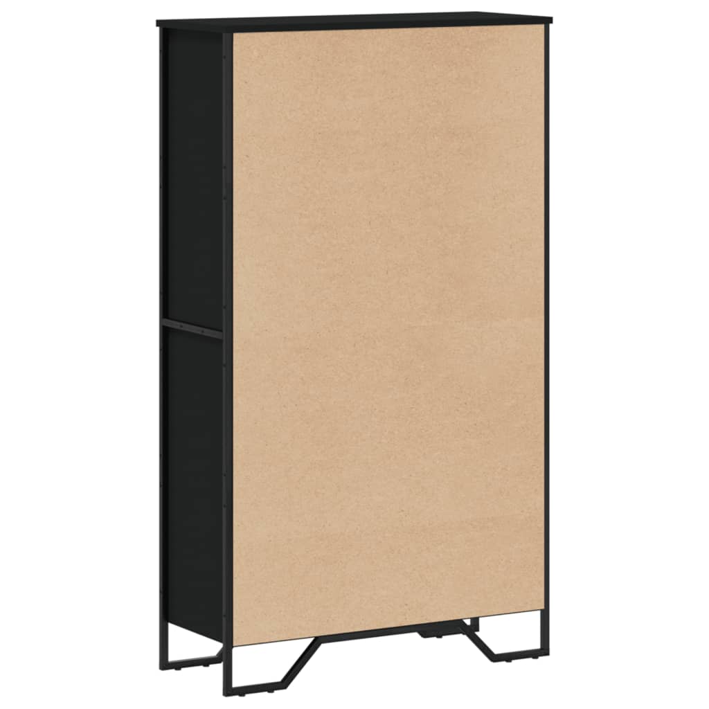 Bokhylle Svart 80x31x137,5 cm