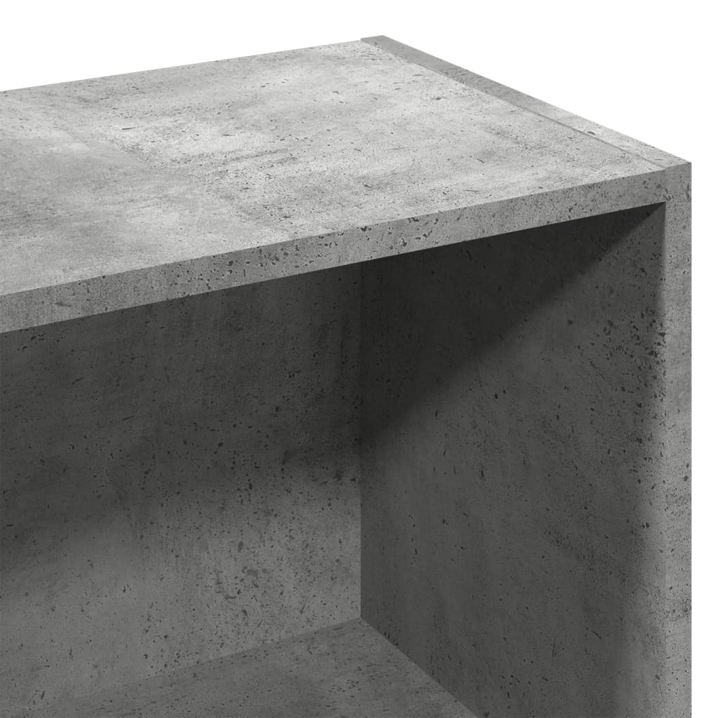 Bokhylle Betonggrå 57x28,5x141 cm