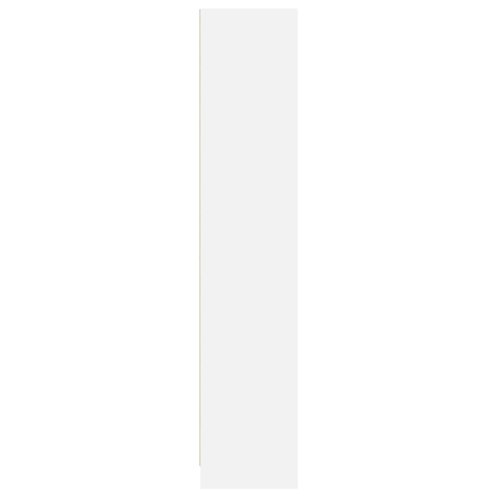 Bokhylle Hvit 57x28,5x107,5 cm