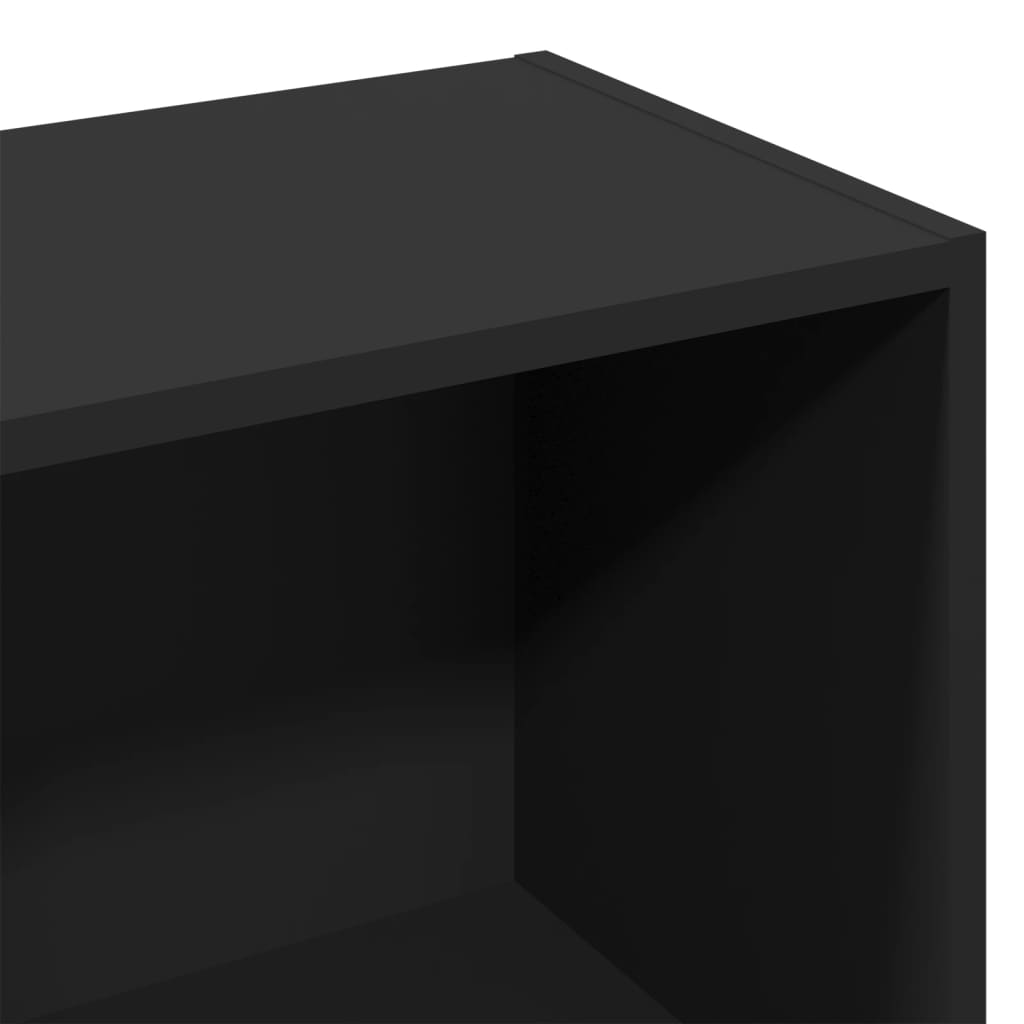 Bokhylle Svart 57x28,5x107,5 cm
