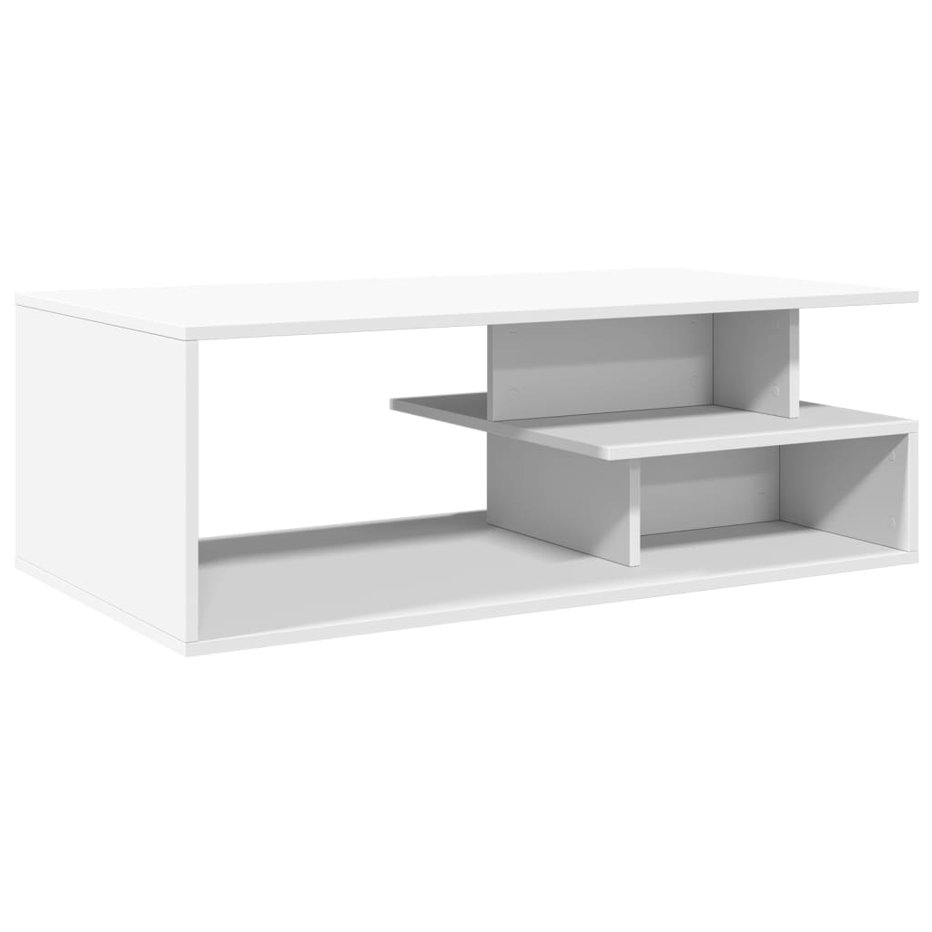 Salongbord Sofabord Hvit 102x55x35 cm