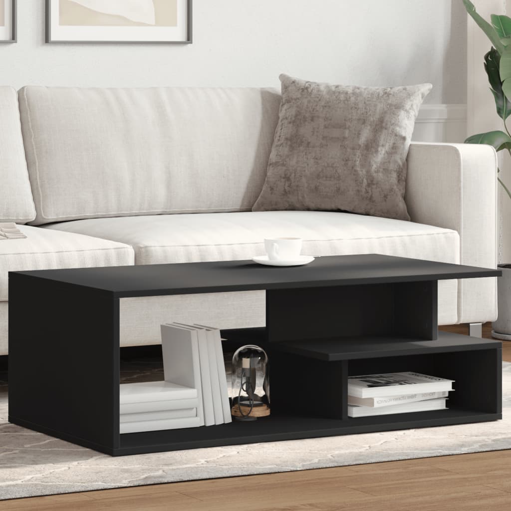 Salongbord Sofabord Svart 102x55x35 cm