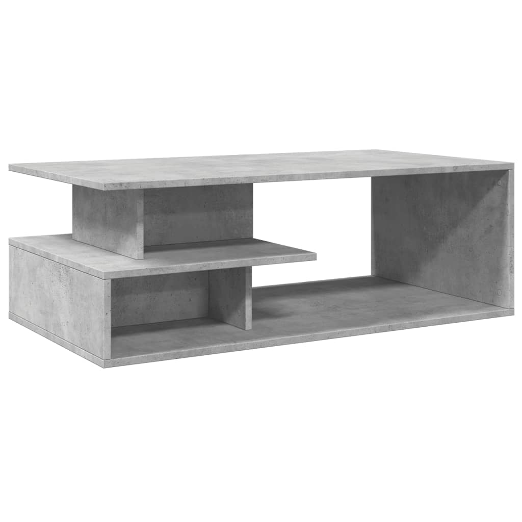 Salongbord Sofabord Betonggrå 102x55x35 cm