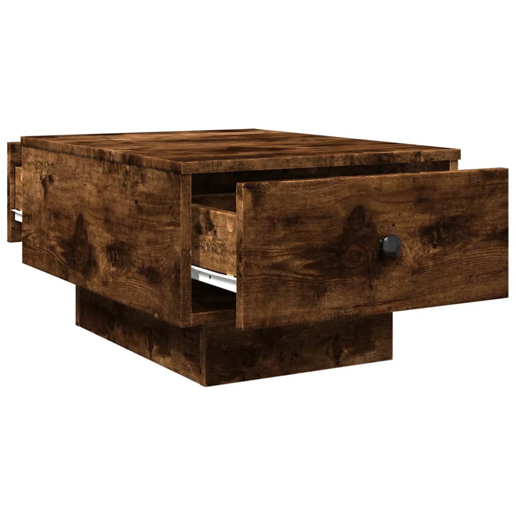Salongbord Sofabord Røkt Eik 60x45x31 cm