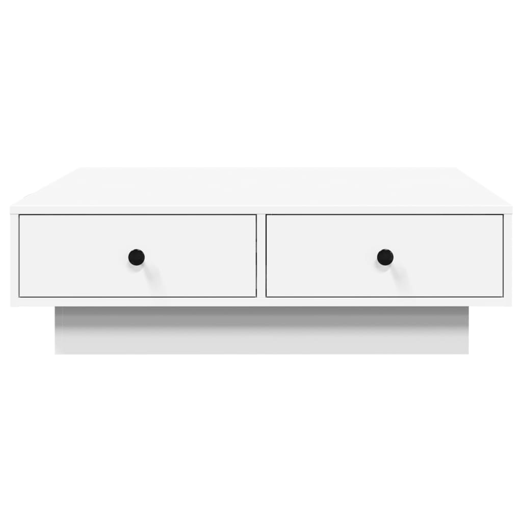 Salongbord Sofabord Hvit 90x90x28 cm