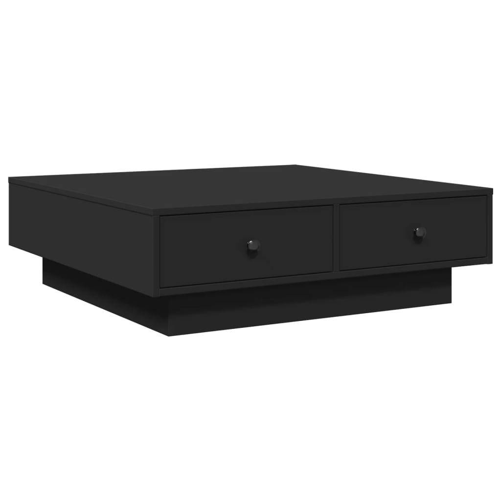 Salongbord Sofabord Svart 90x90x28 cm