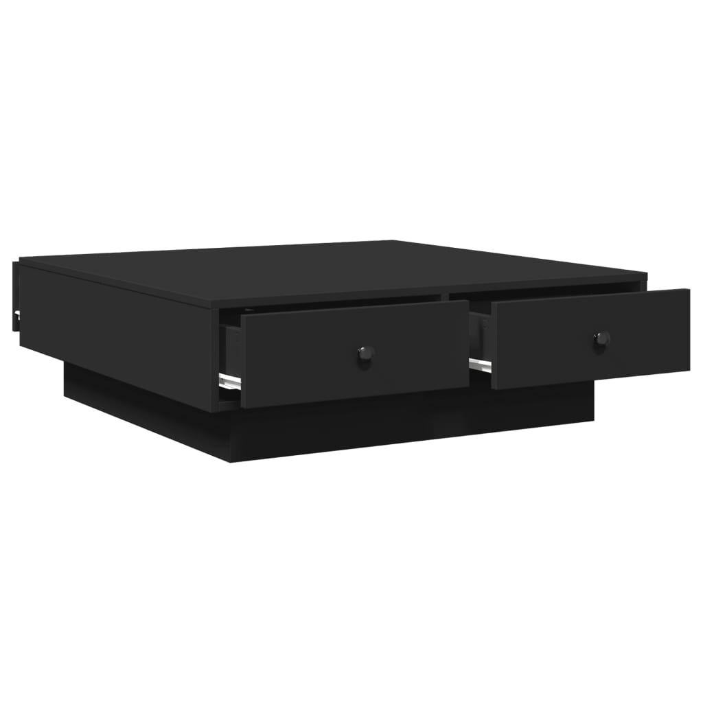 Salongbord Sofabord Svart 90x90x28 cm