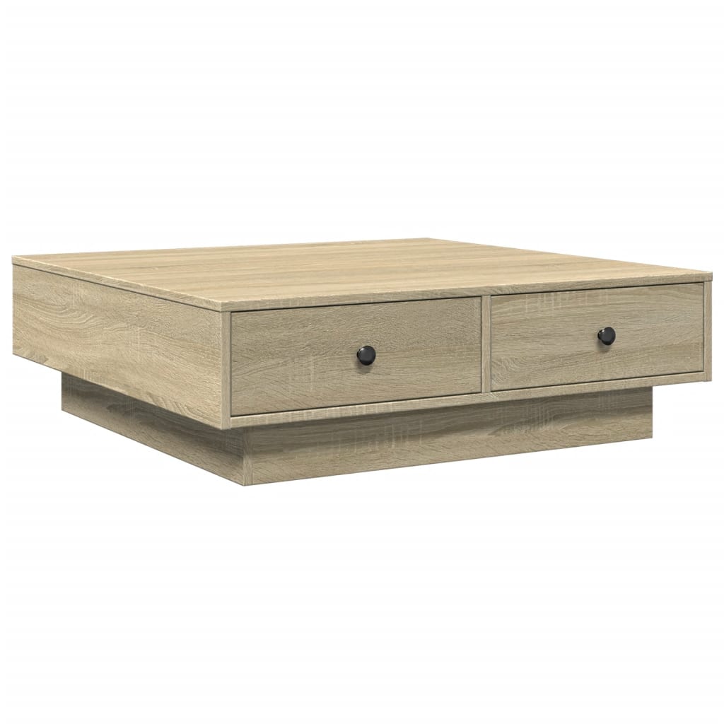 Salongbord Sofabord Sonoma Eik 90x90x28 cm