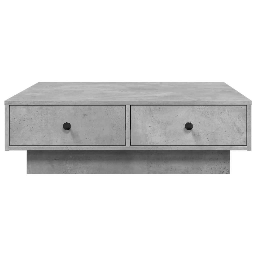 Salongbord Sofabord Betonggrå 90x90x28 cm
