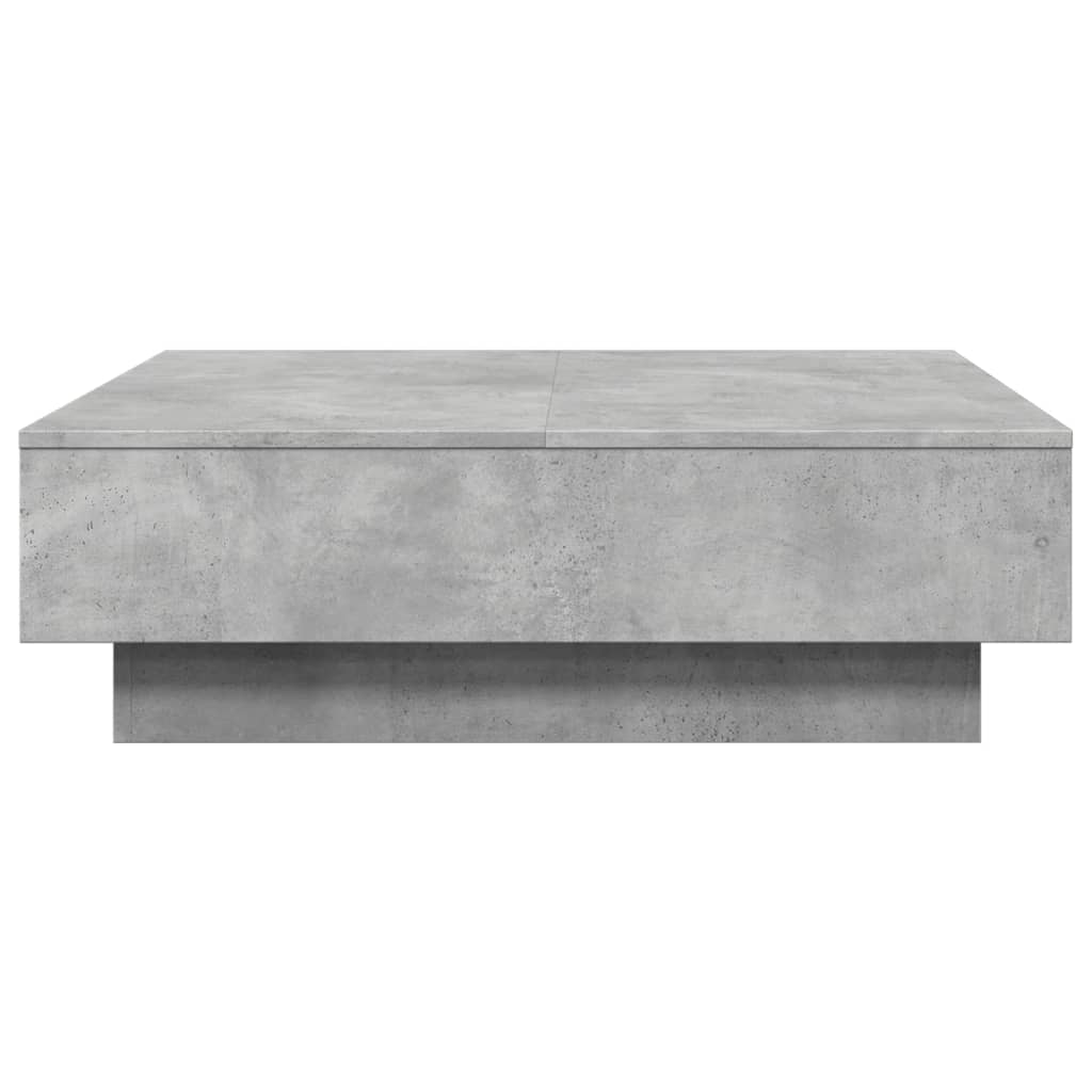 Salongbord Sofabord Betonggrå 90x90x28 cm