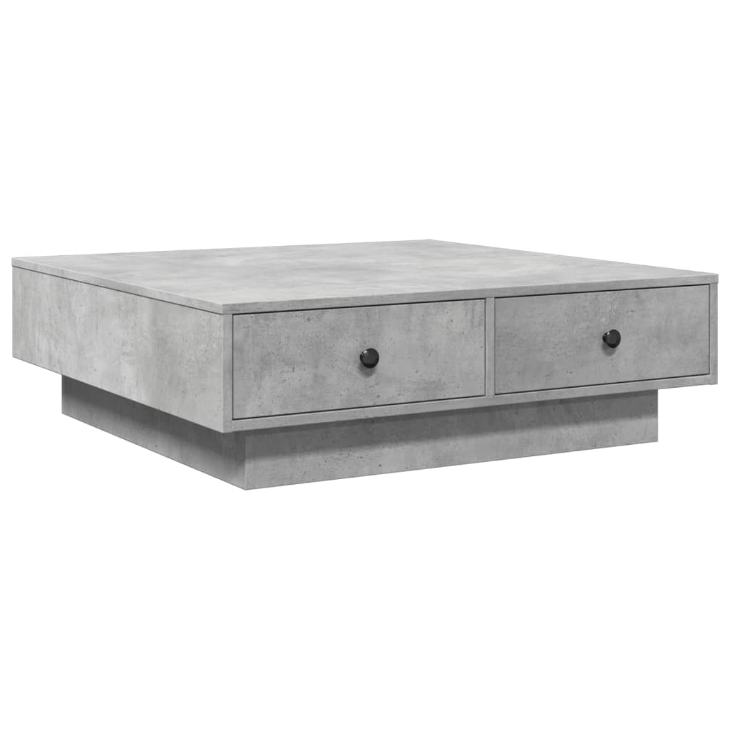 Salongbord Sofabord Betonggrå 90x90x28 cm