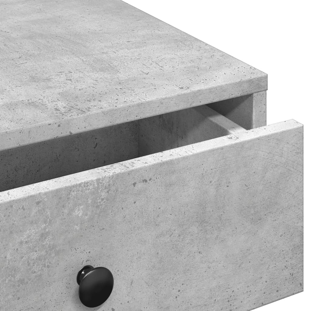 Salongbord Sofabord Betonggrå 90x90x28 cm