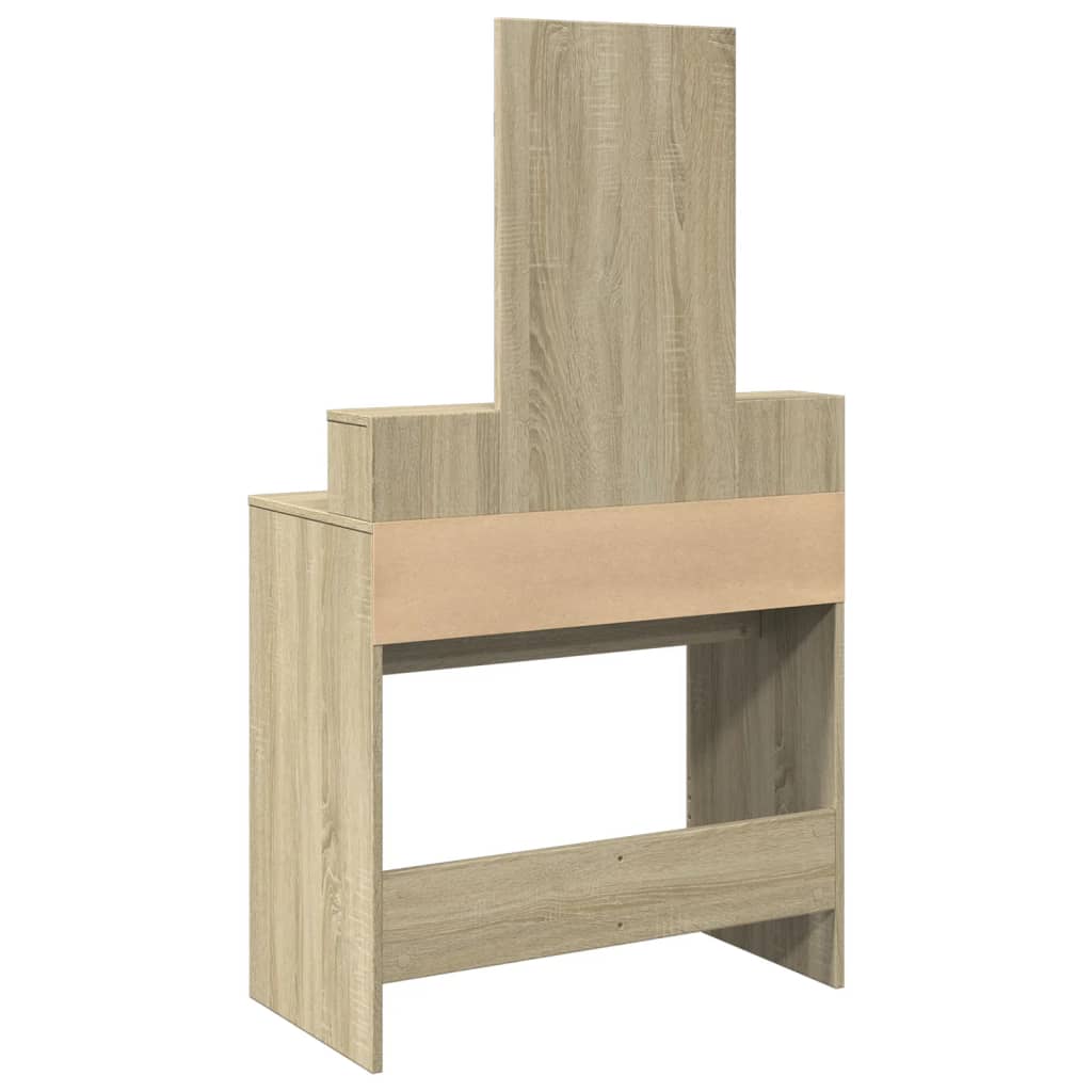 Sminkebord Sonoma Eik speil 80x41x144,5 cm
