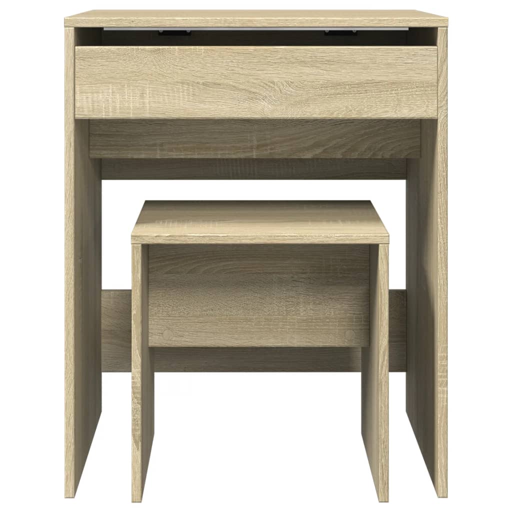 Sminkebord Sonoma Eik krakk 60x40x113,5 cm