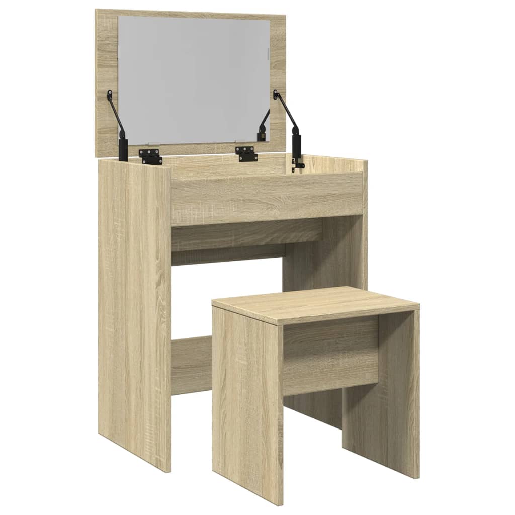 Sminkebord Sonoma Eik krakk 60x40x113,5 cm