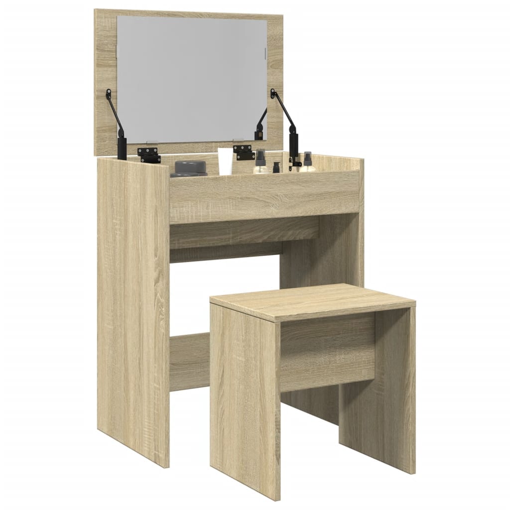 Sminkebord Sonoma Eik krakk 60x40x113,5 cm