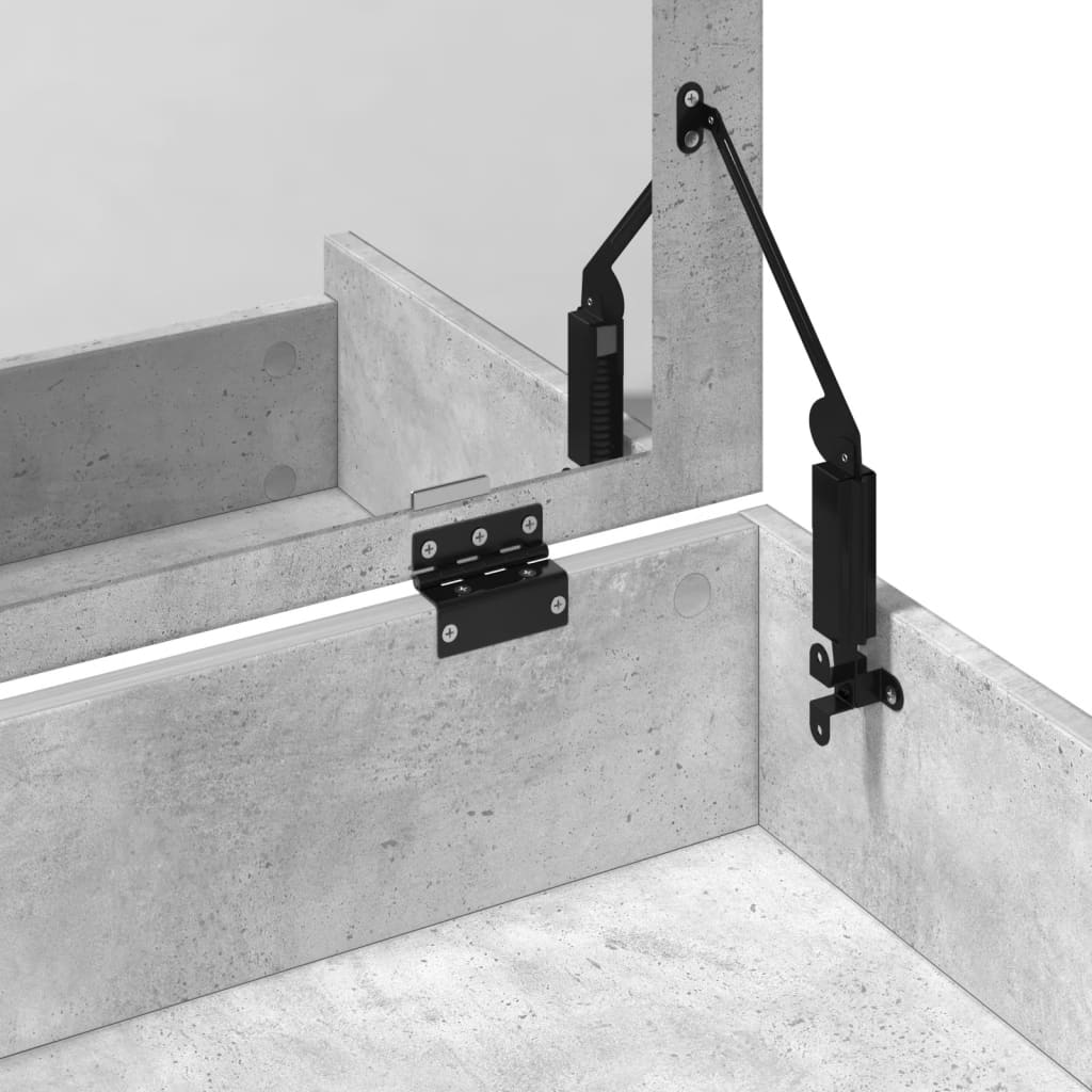 Sminkebord Betonggrå krakk 60x40x113,5 cm