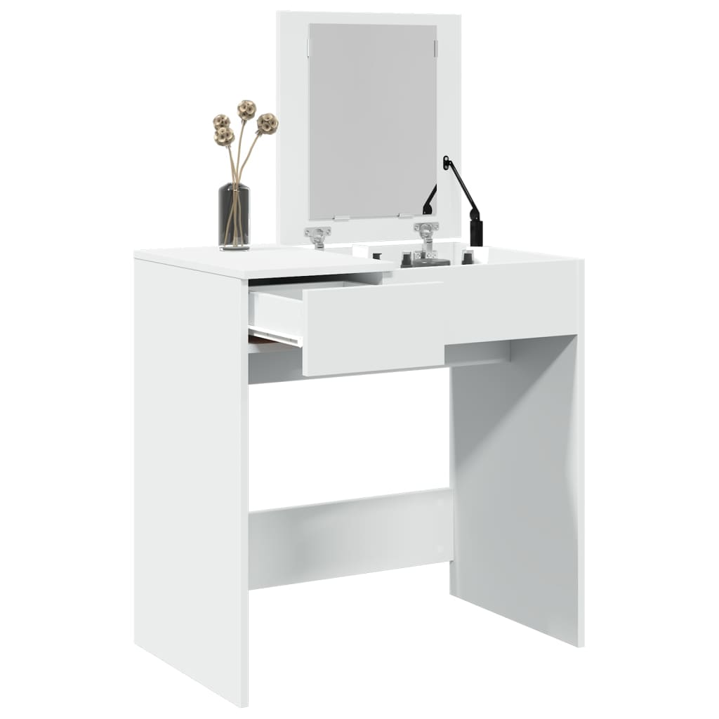 Sminkebord Hvit speil 73x46,5x120 cm