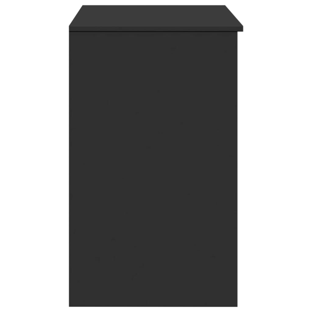 Sminkebord Svart speil 73x46,5x120 cm