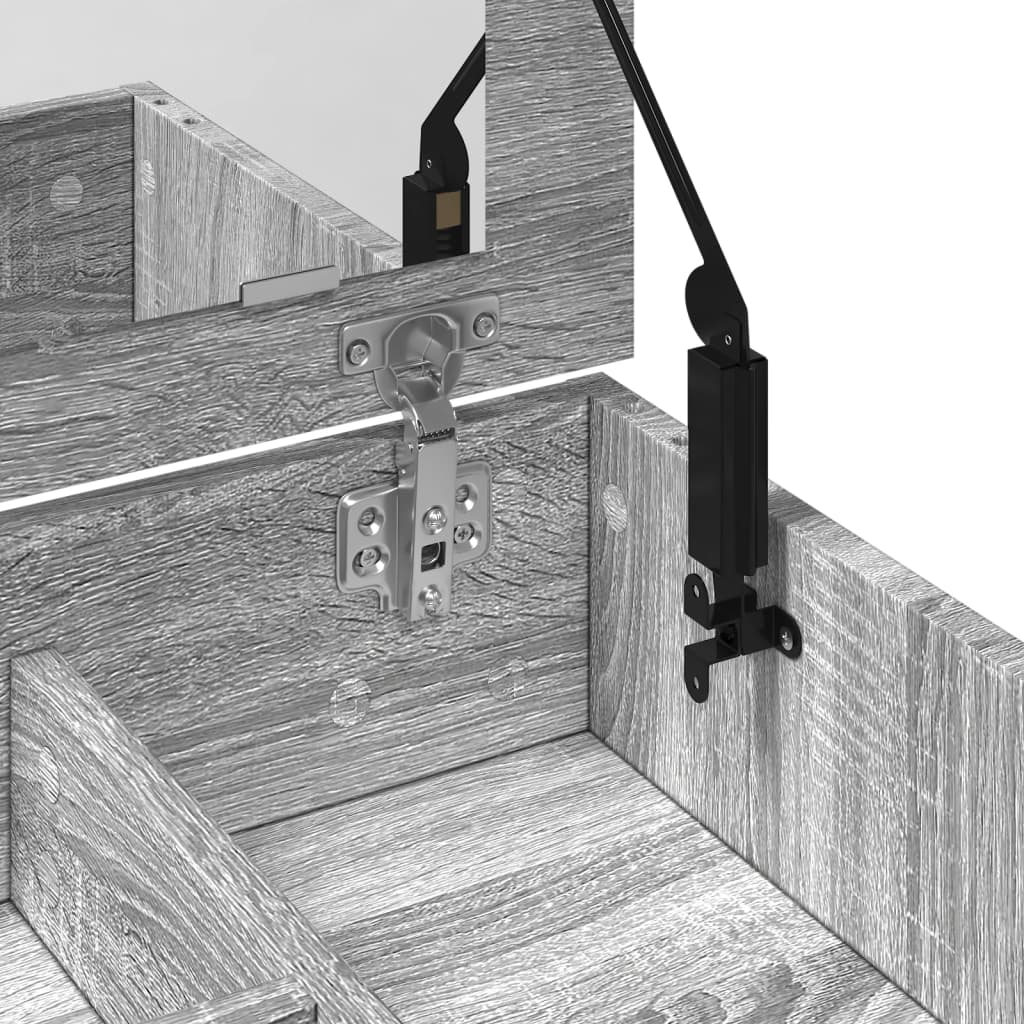 Sminkebord Sonoma Grå speil 73x46,5x120 cm