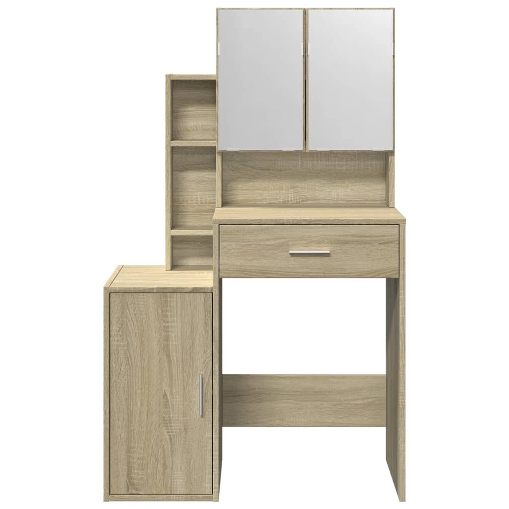 Sminkebord Sonoma Eik skap 80x35x132 cm