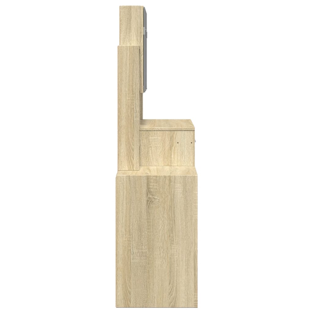 Sminkebord Sonoma Eik skap 80x35x132 cm