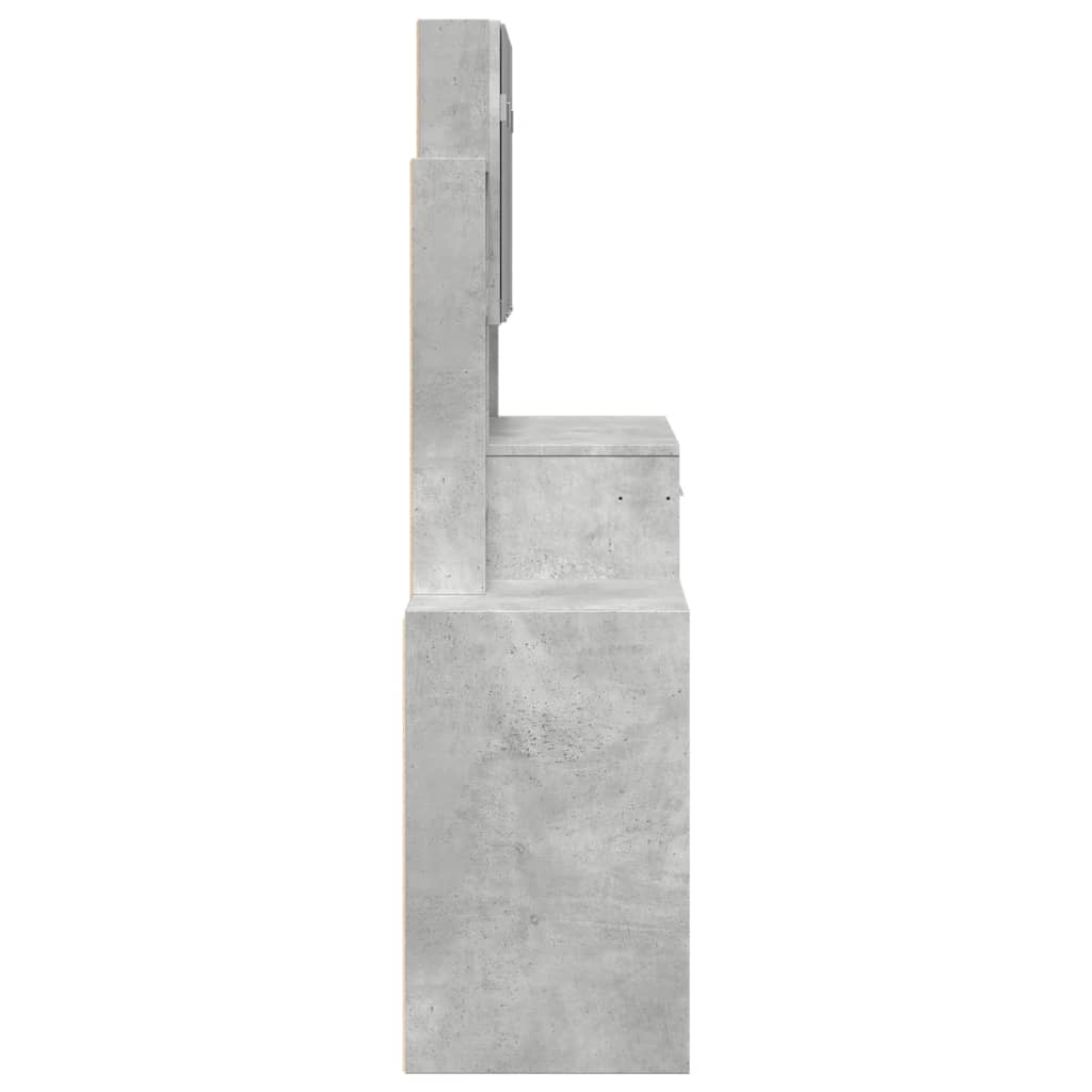 Sminkebord Betonggrå skap 80x35x132 cm