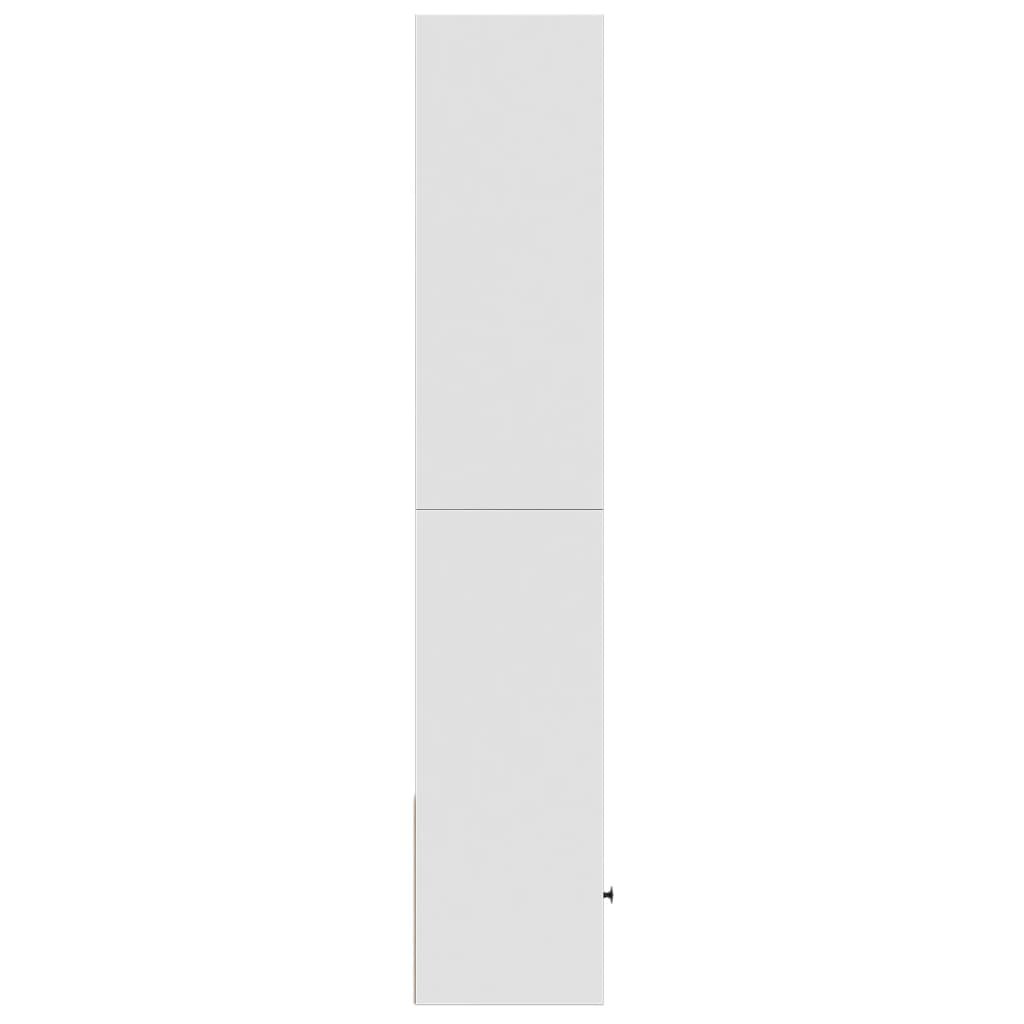Bokhylle Hvit 40x36x189 cm