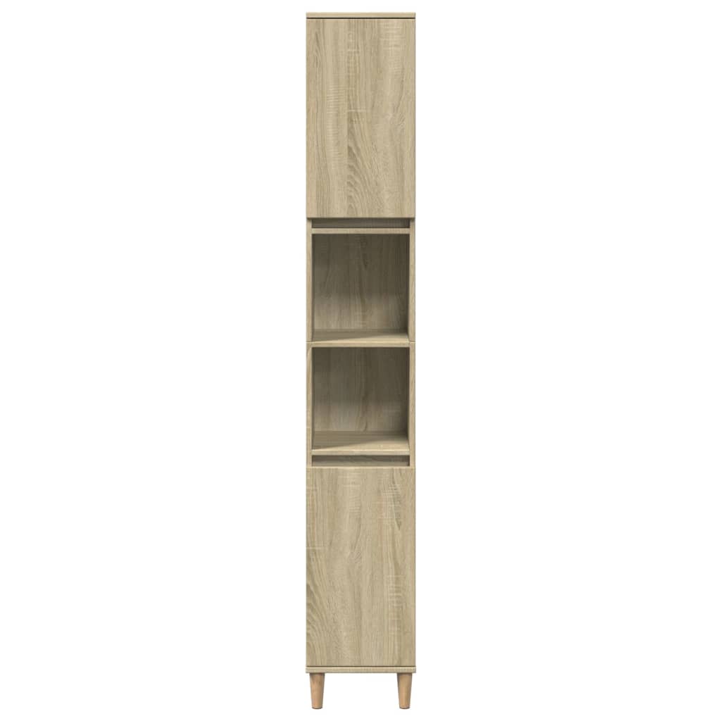 Baderomsskap Sonoma Eik 30x30x190 cm