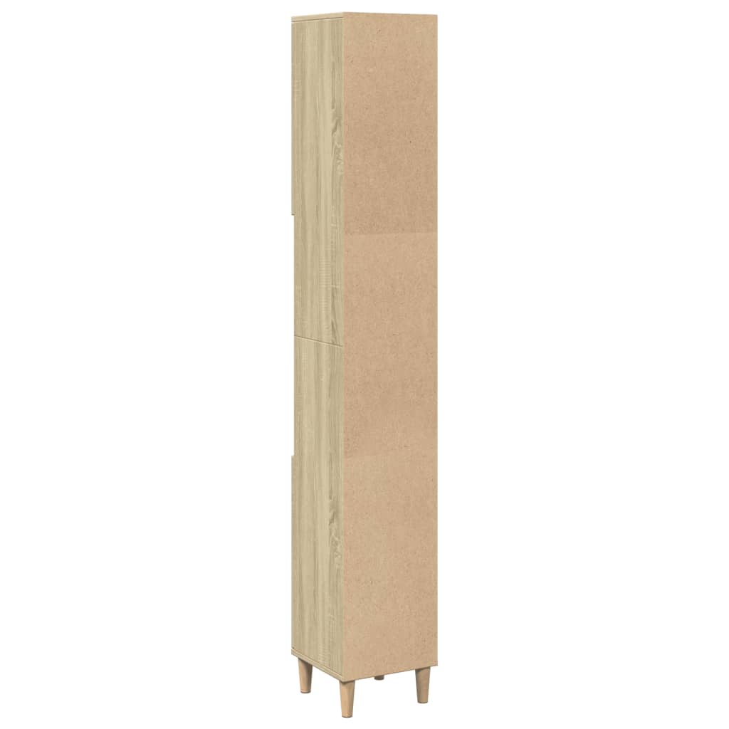 Baderomsskap Sonoma Eik 30x30x190 cm
