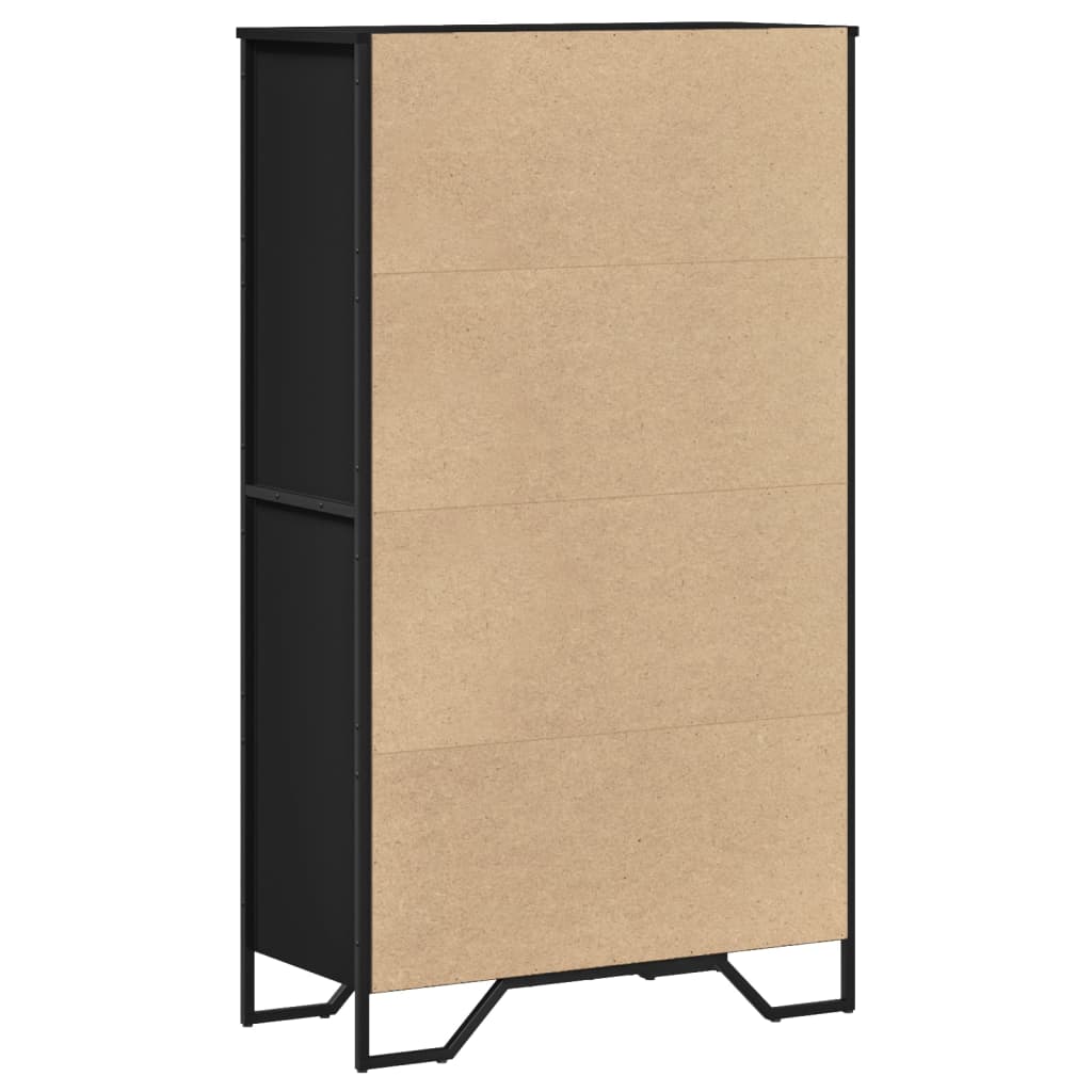 Skap Svart 79,5x35,5x137,5 cm
