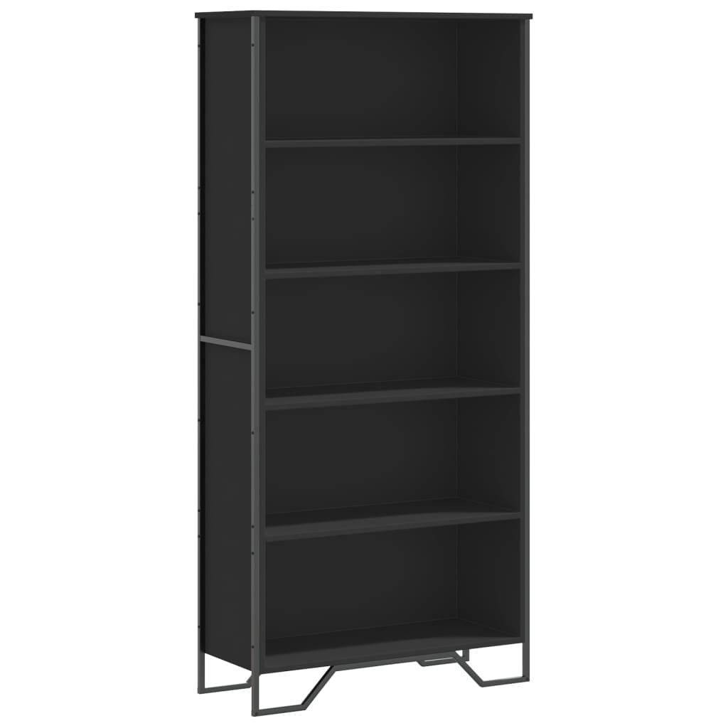 Bokhylle Svart 80x31x169 cm