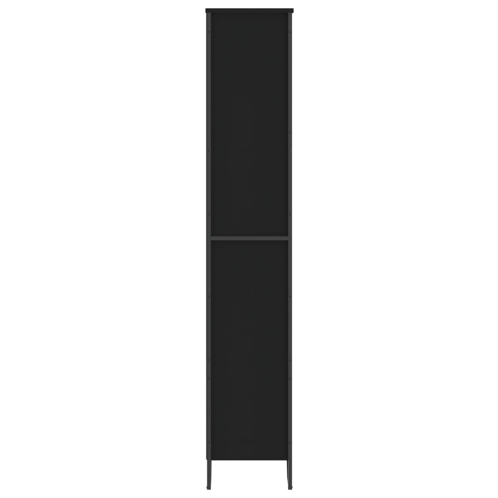 Bokhylle Svart 80x31x169 cm