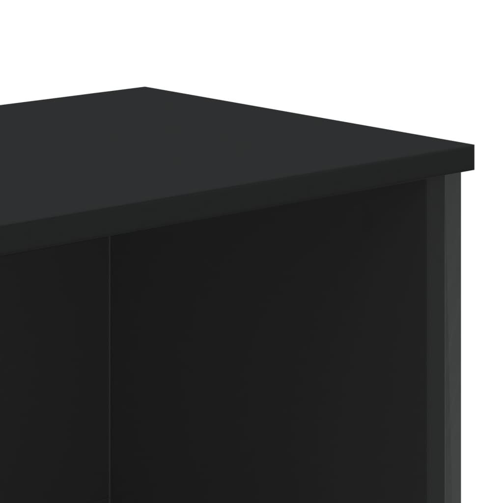 Bokhylle Svart 80x31x169 cm