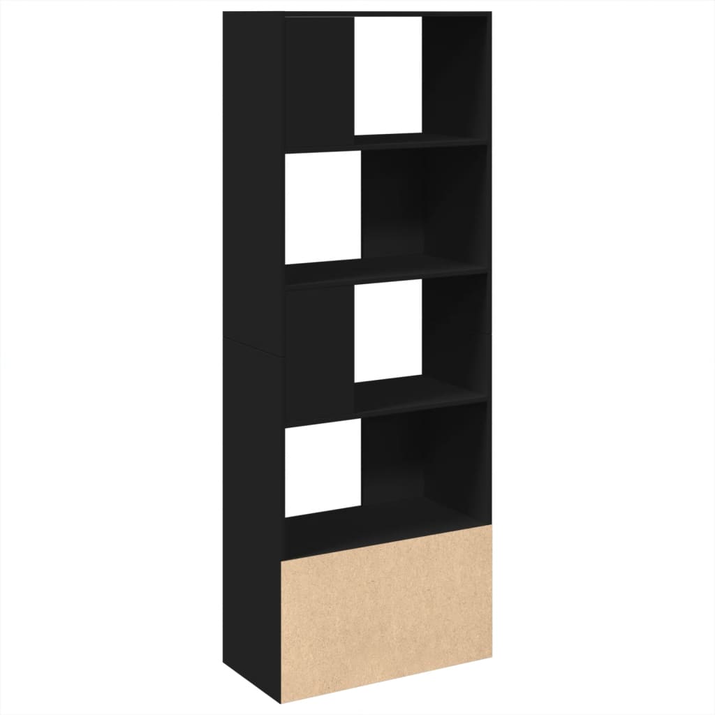 Bokhylle Svart 70x36x189 cm