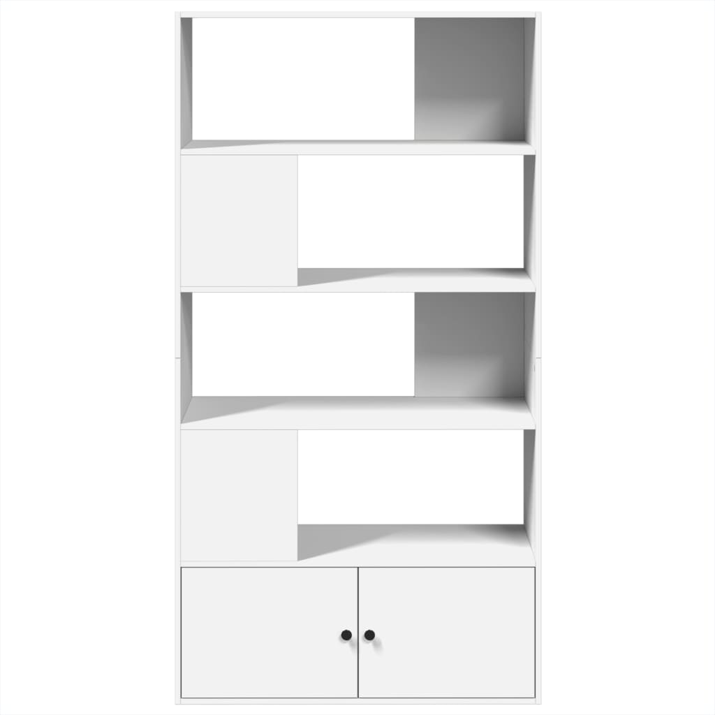 Bokhylle Hvit 100x36x189 cm