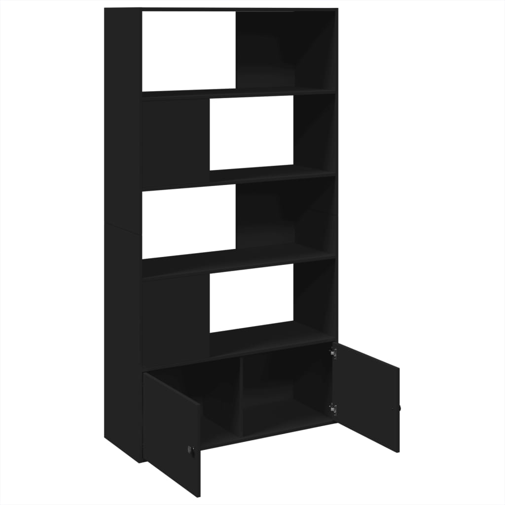 Bokhylle Svart 100x36x189 cm