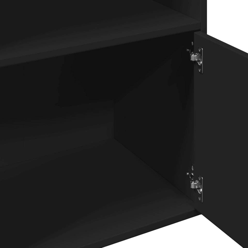 Bokhylle Svart 100x36x189 cm