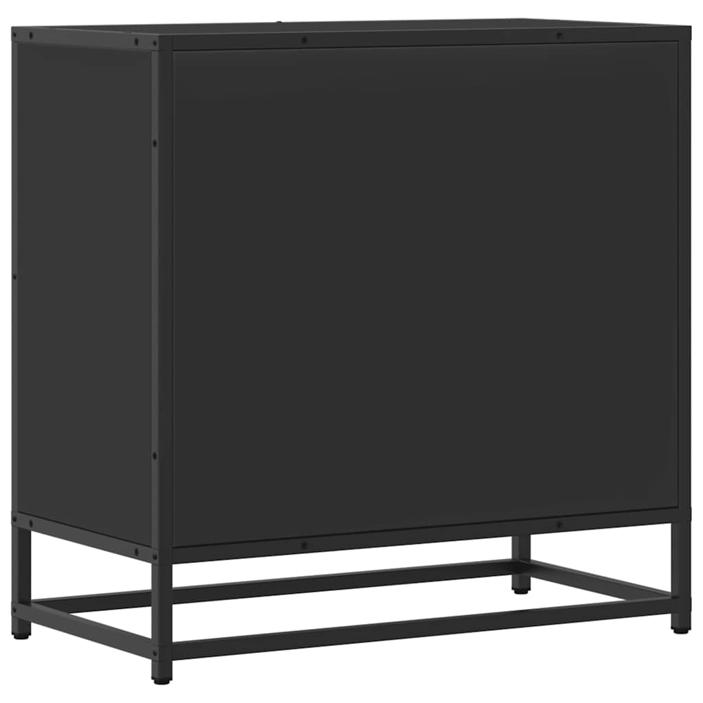 Nattbord Sengbord Svart 60x31x60 cm og metall