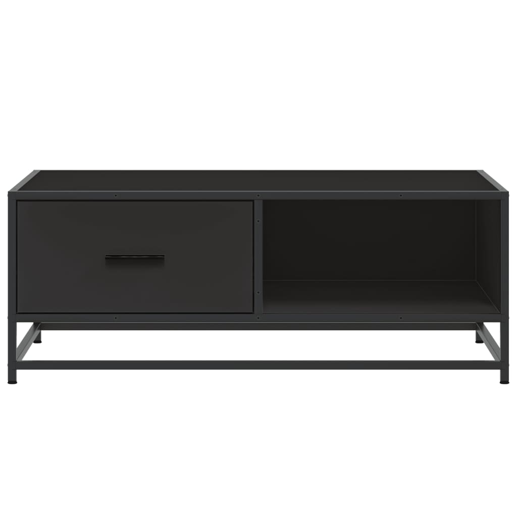 Salongbord Sofabord Svart 90x57x35 cm og metall