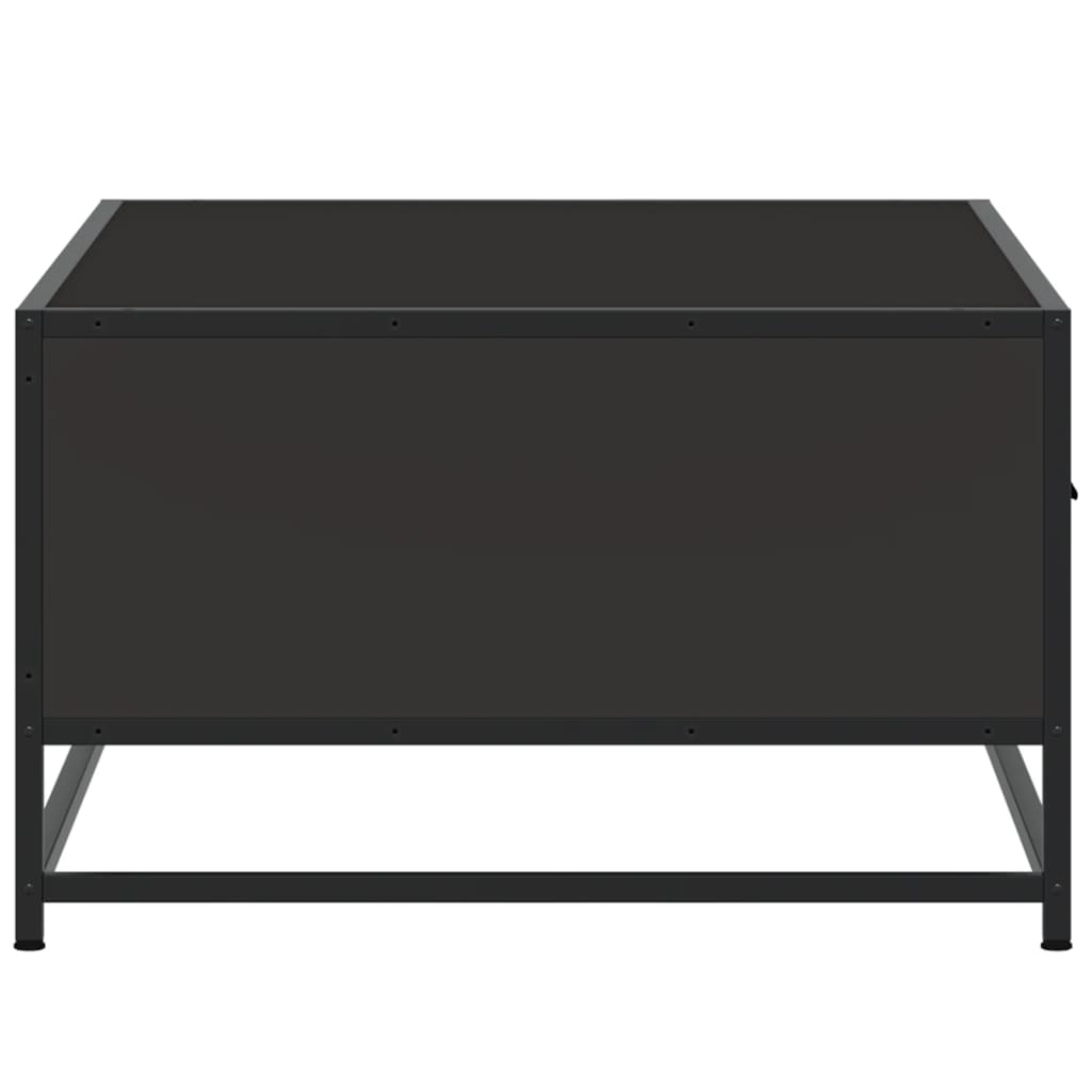 Salongbord Sofabord Svart 90x57x35 cm og metall