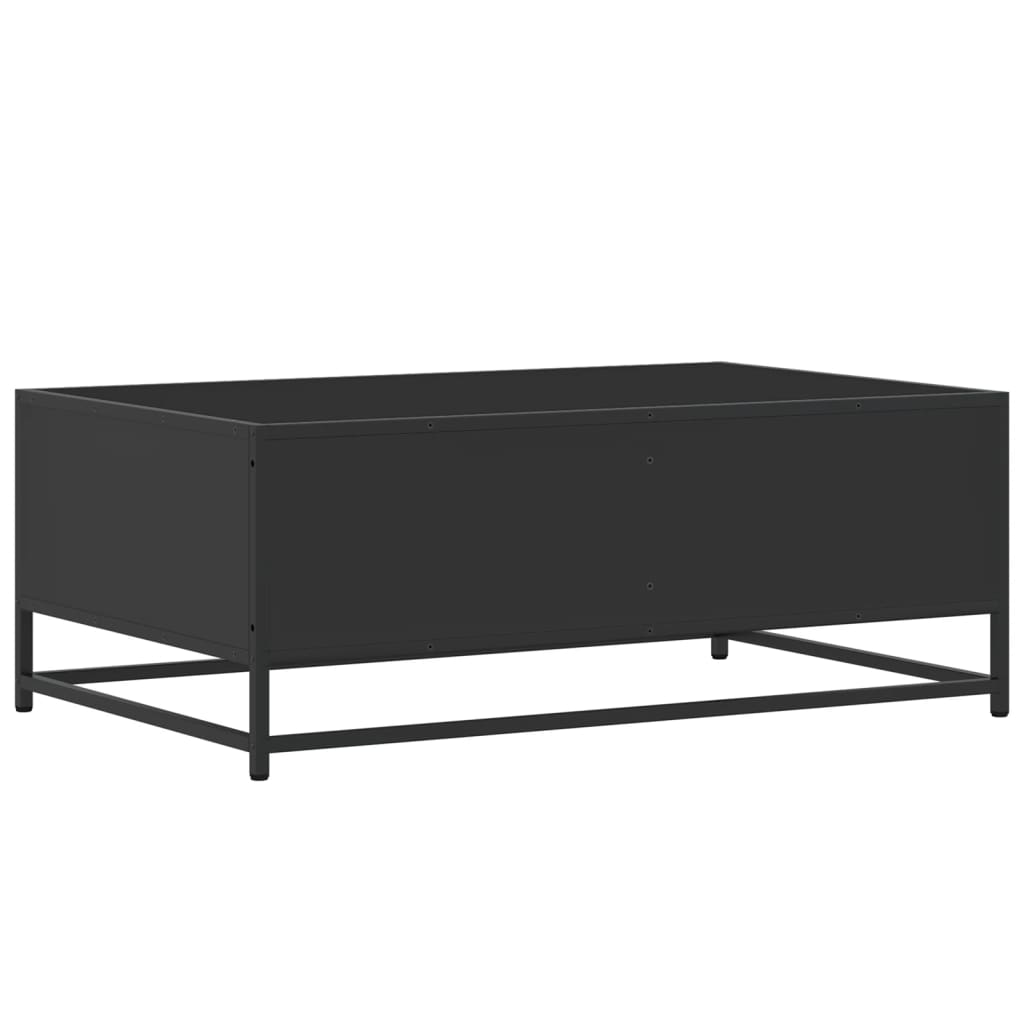 Salongbord Sofabord Svart 90x57x35 cm og metall