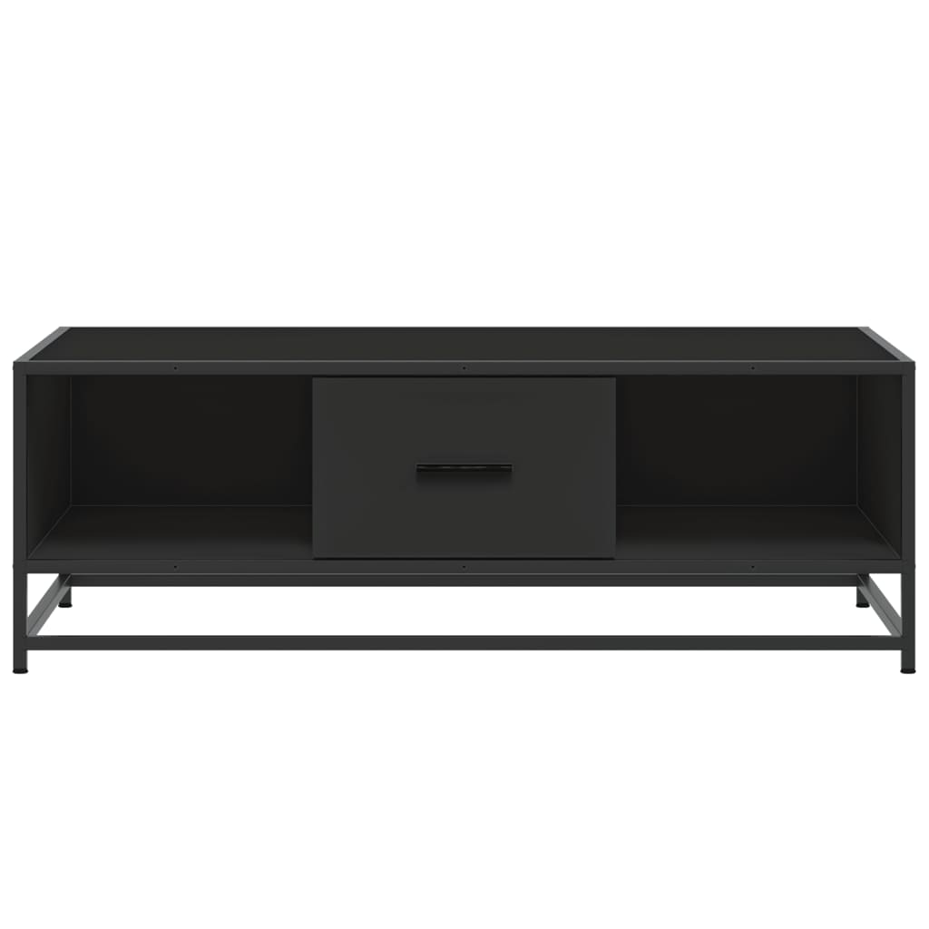Salongbord Sofabord Svart 100x57x35 cm og metall