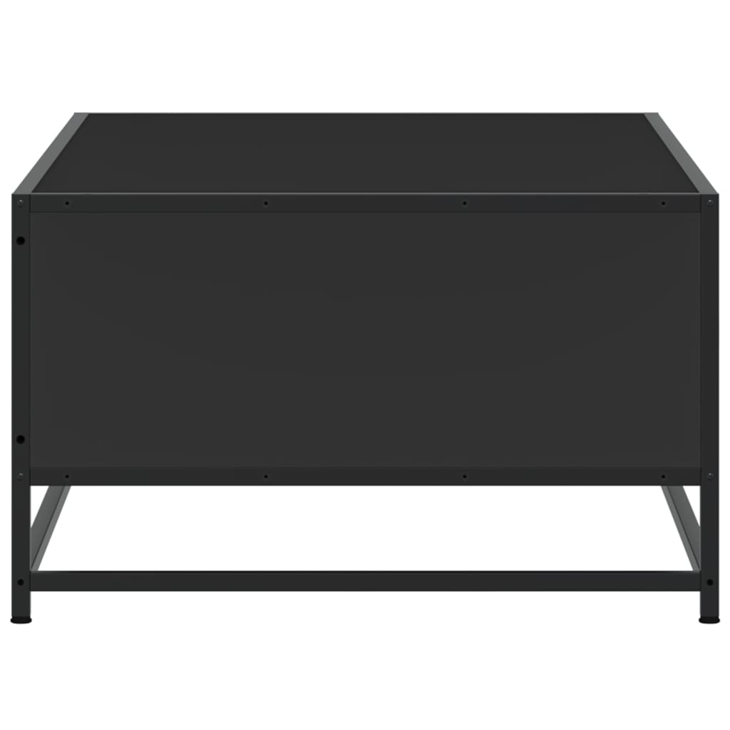 Salongbord Sofabord Svart 100x57x35 cm og metall