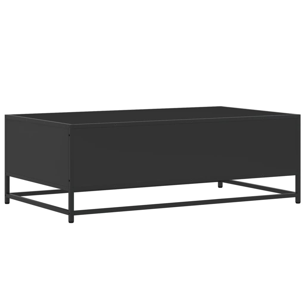 Salongbord Sofabord Svart 100x57x35 cm og metall