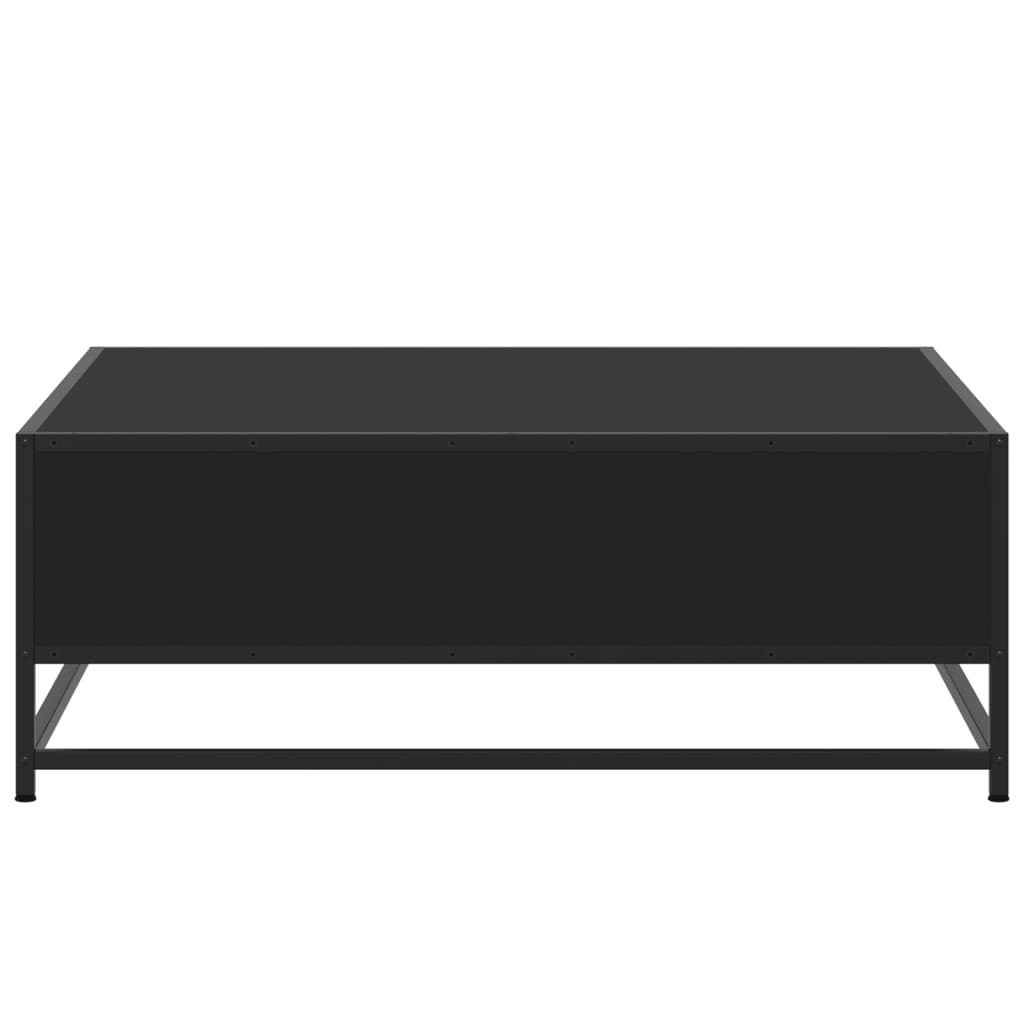 Salongbord Sofabord Svart 80x80x30 cm og metall